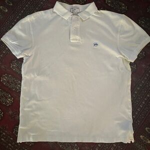 Men’s White Southern Tide Polo Size Medium